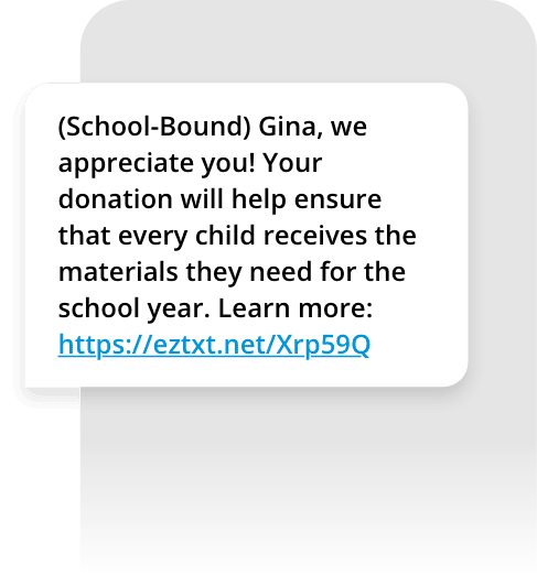 Fundraising Sample message