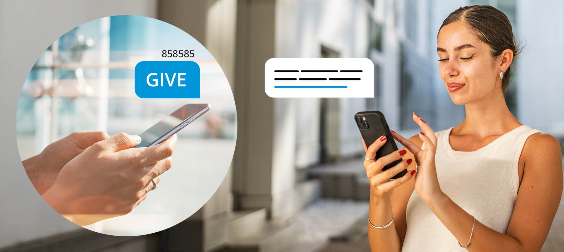 SMS fundraising text to give fundraising