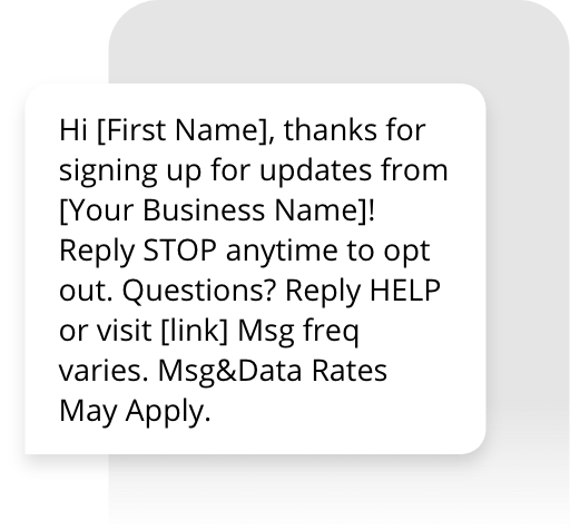 Opt out text example