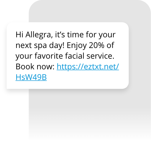 Personalized SMS Message