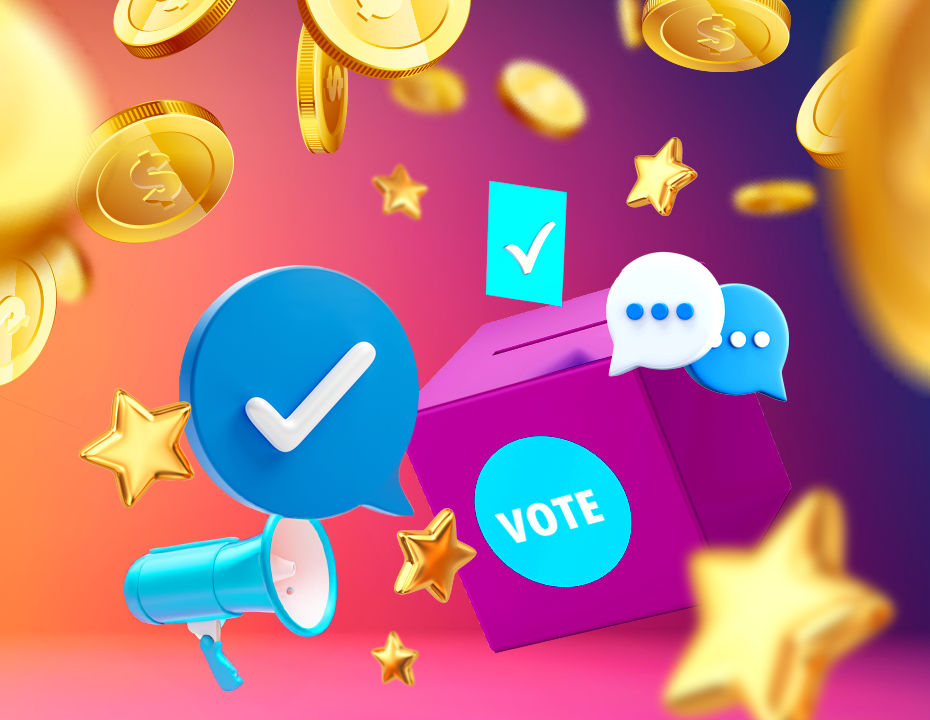 Illustration of a shower of dewy icons