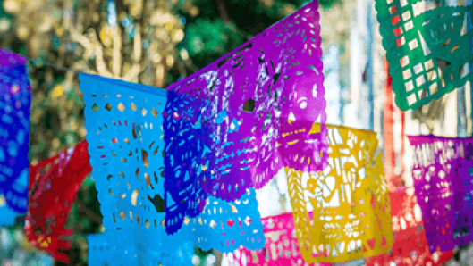 Image of Mexican fiesta flags