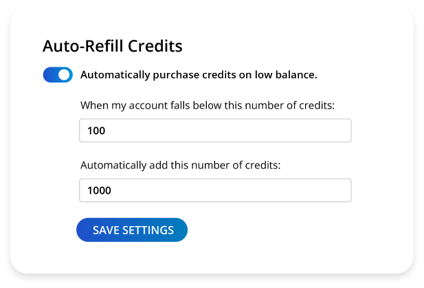 Auto Refill Your EZ Texting Credits