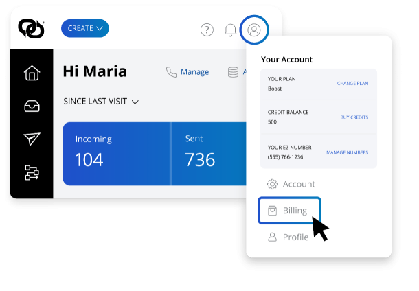 Get to Your EZ Texting Account