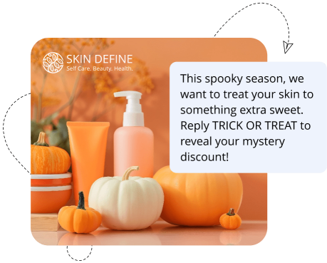 Seasonal SMS Promotion Halloween Skin Care