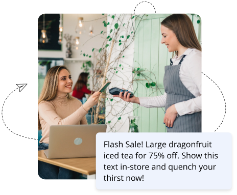 SMS retail campaigns in store deals