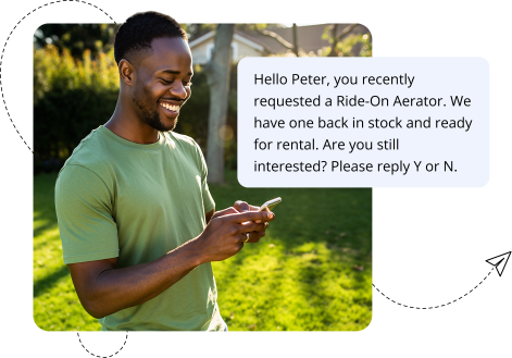Text campaigns for rentals