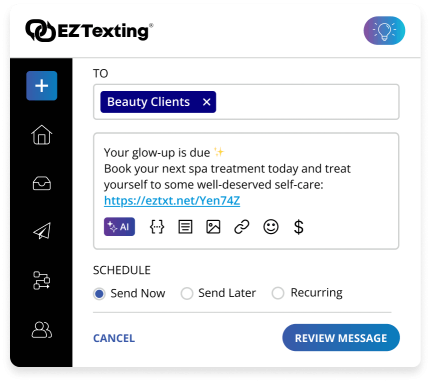 EZ Texting Text Marketing for Spas