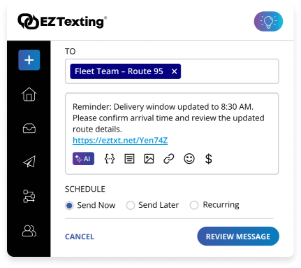 EZ Texting Text Marketing Transportation