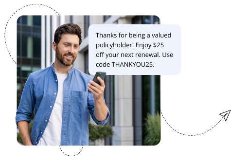 Text messages marketing for insuarance