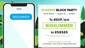 Sample promo ad with short code
